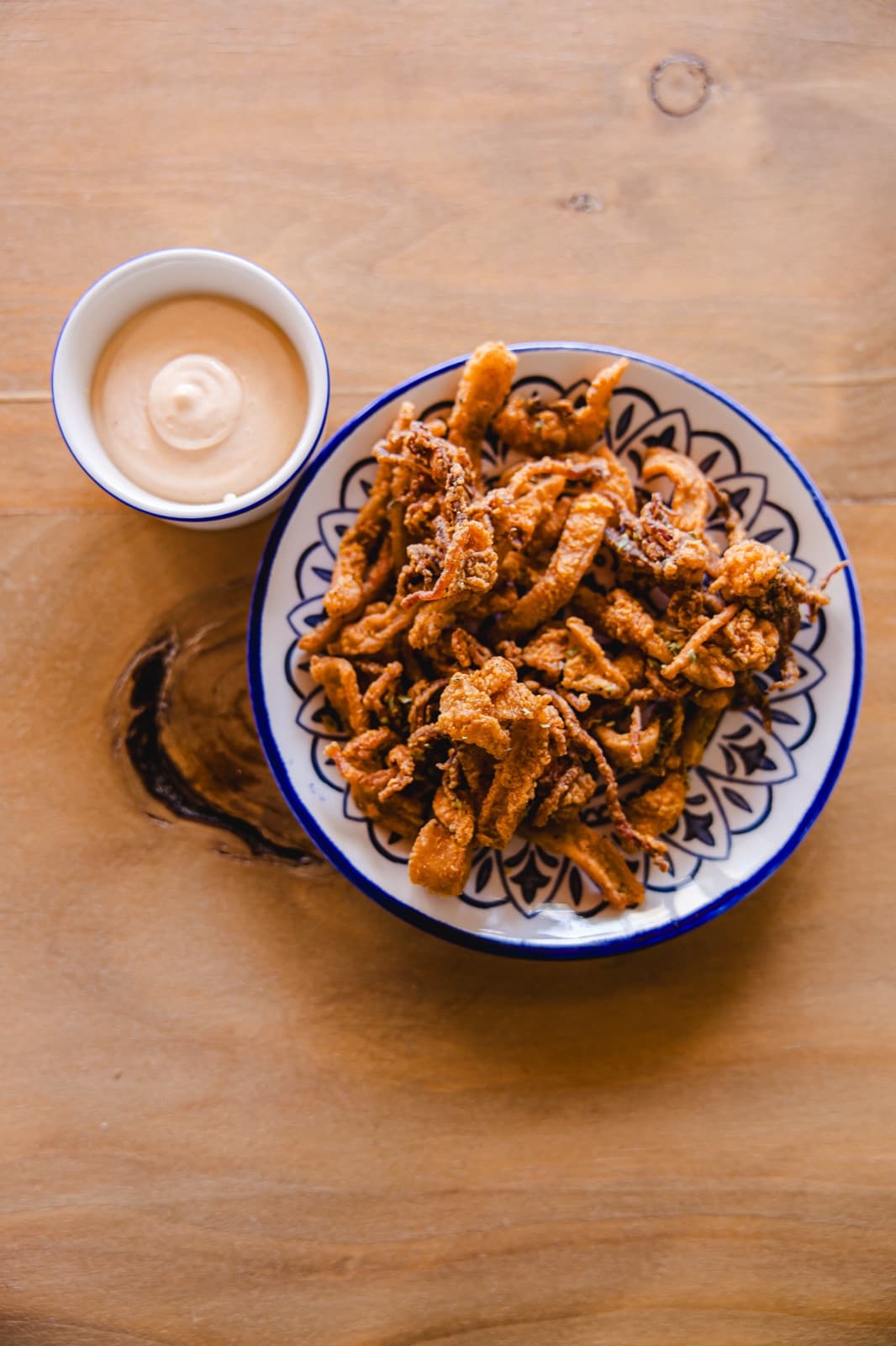 Calamares com Sriracha
