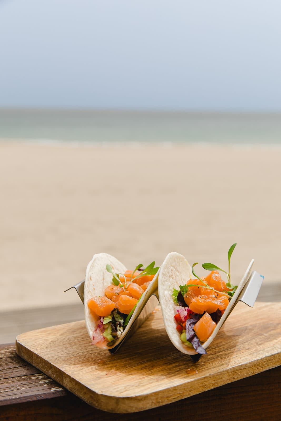 Tacos de salmão